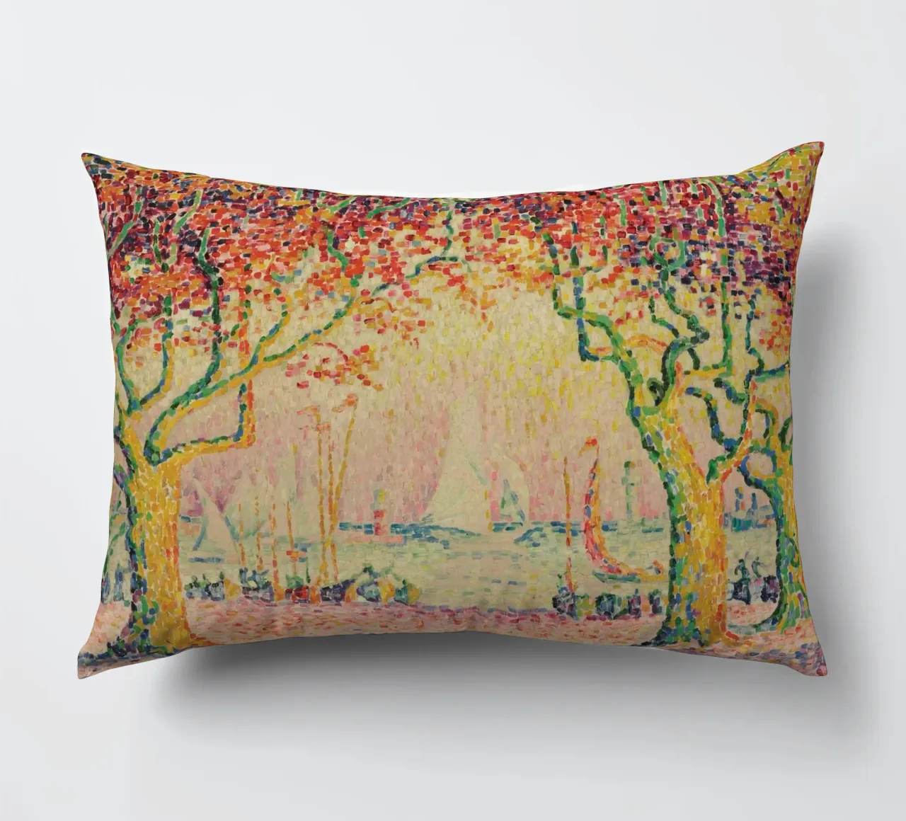 Paul Signac - Les Allées, Cannes cuscino da Timeless Artworks