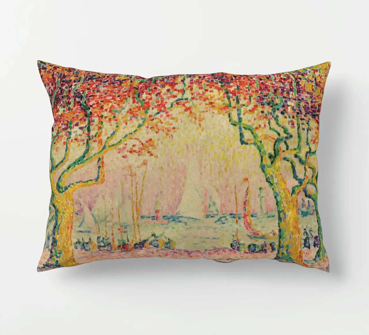 Paul Signac - Les Allées, Cannes cuscino da Timeless Artworks