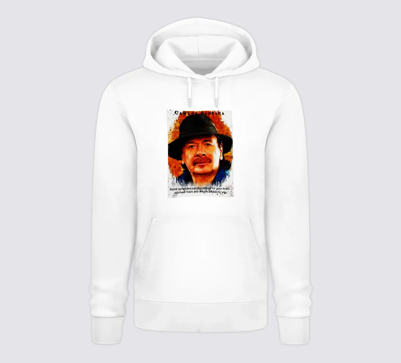 Carlos Santana Citazioni felpa con cappuccio da Gunawan Rb