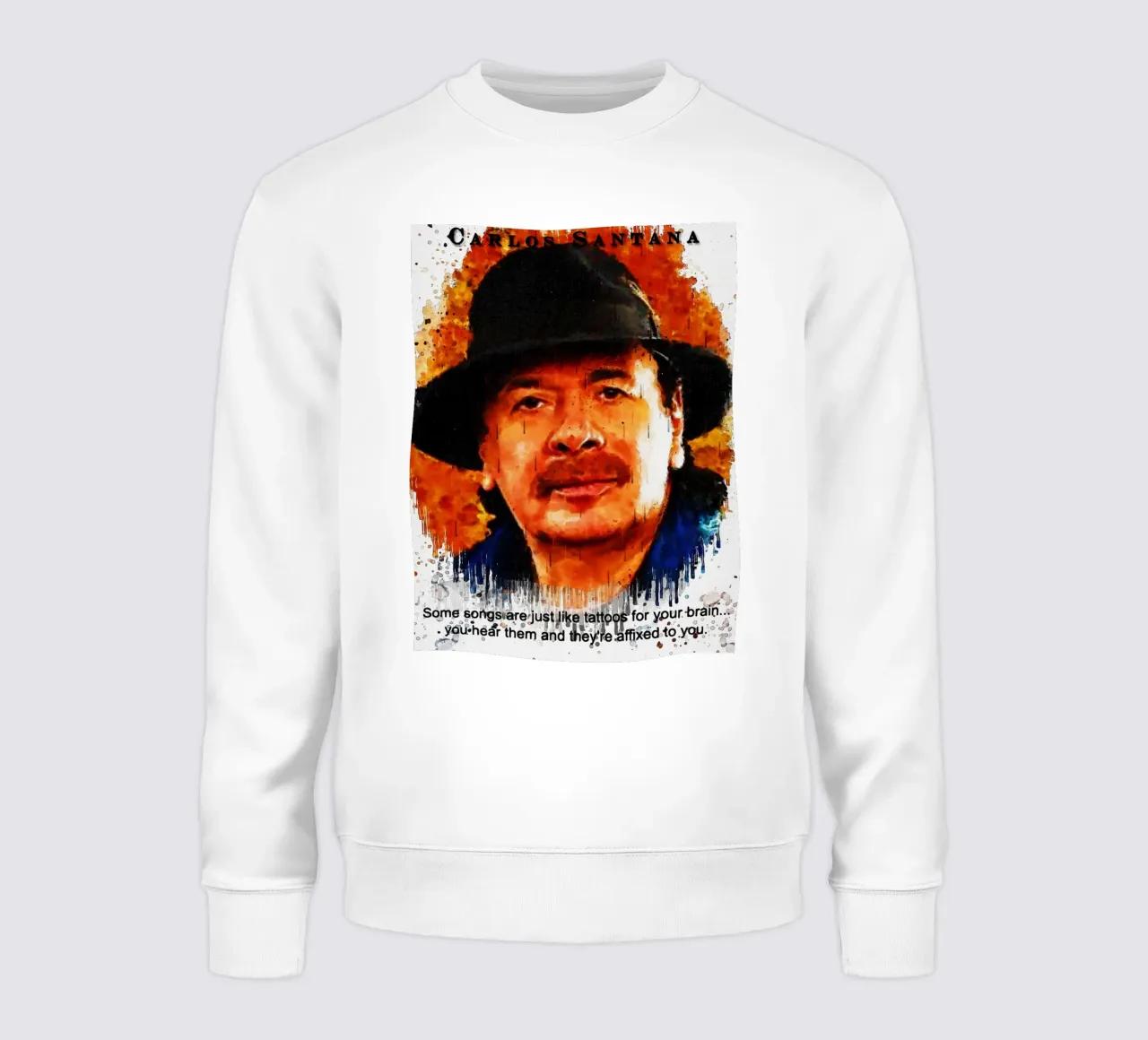 Carlos Santana Citazioni felpa da Gunawan Rb