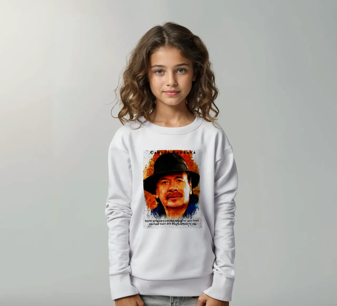 Carlos Santana Citazioni felpa bambino da Gunawan Rb
