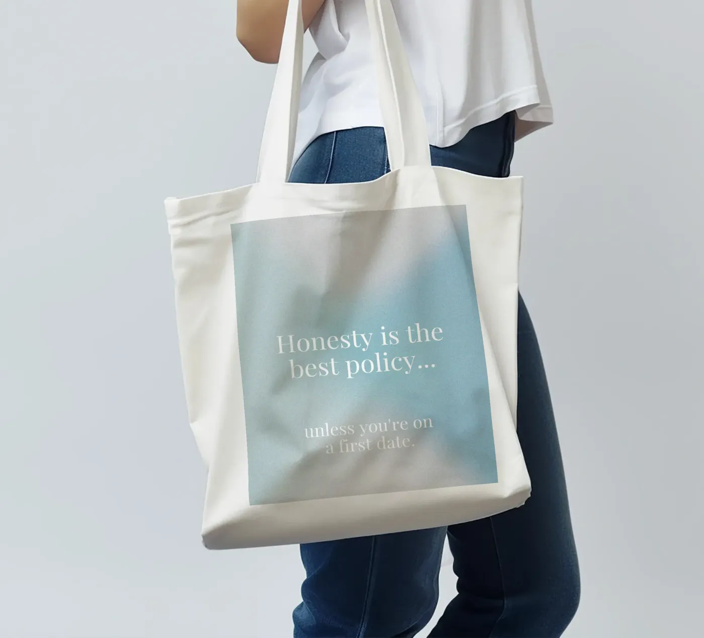 first date tote bag by pixelflow