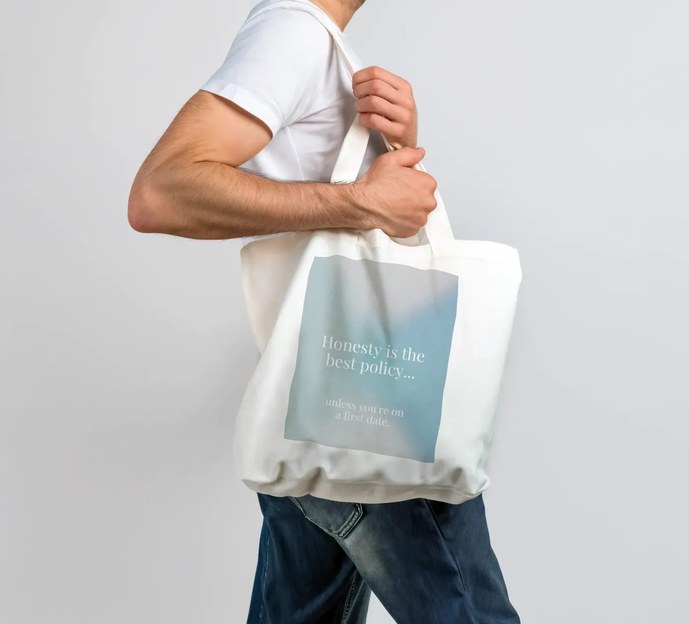 first date tote bag by pixelflow