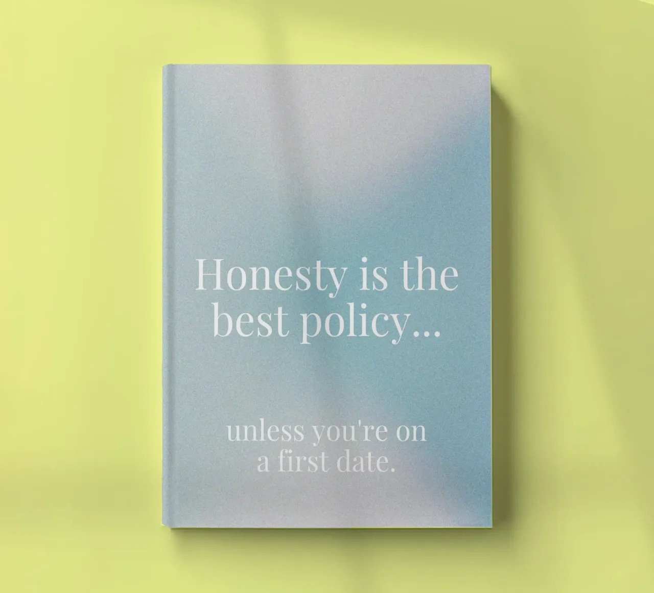first date notebook by Ambition Wall