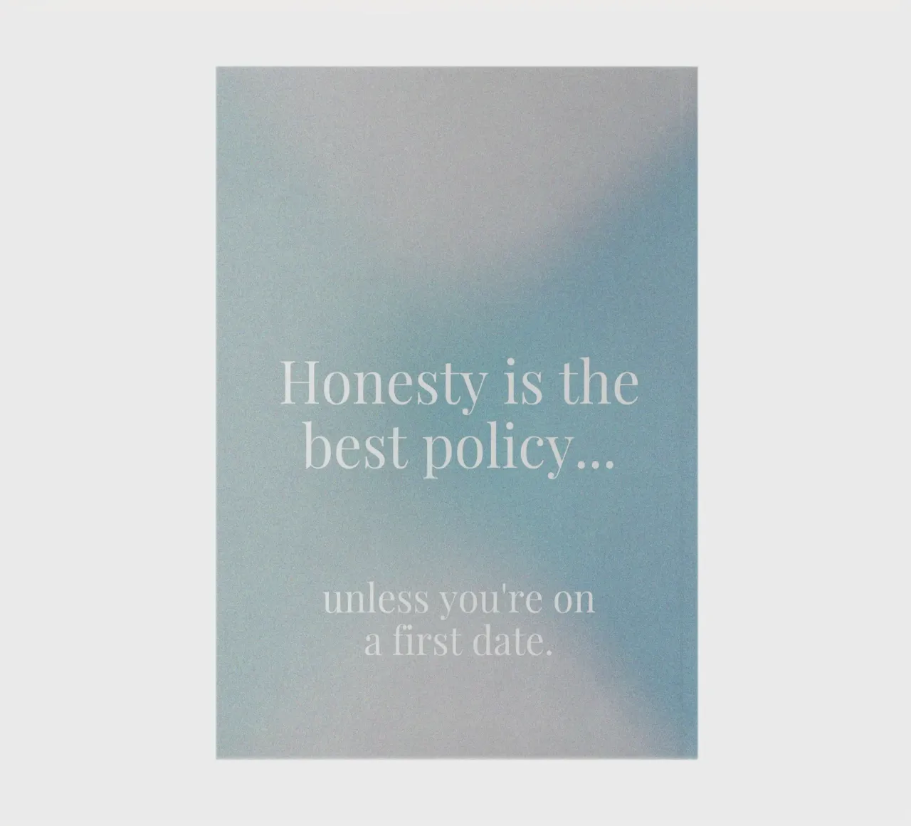 first date notebook by Ambition Wall