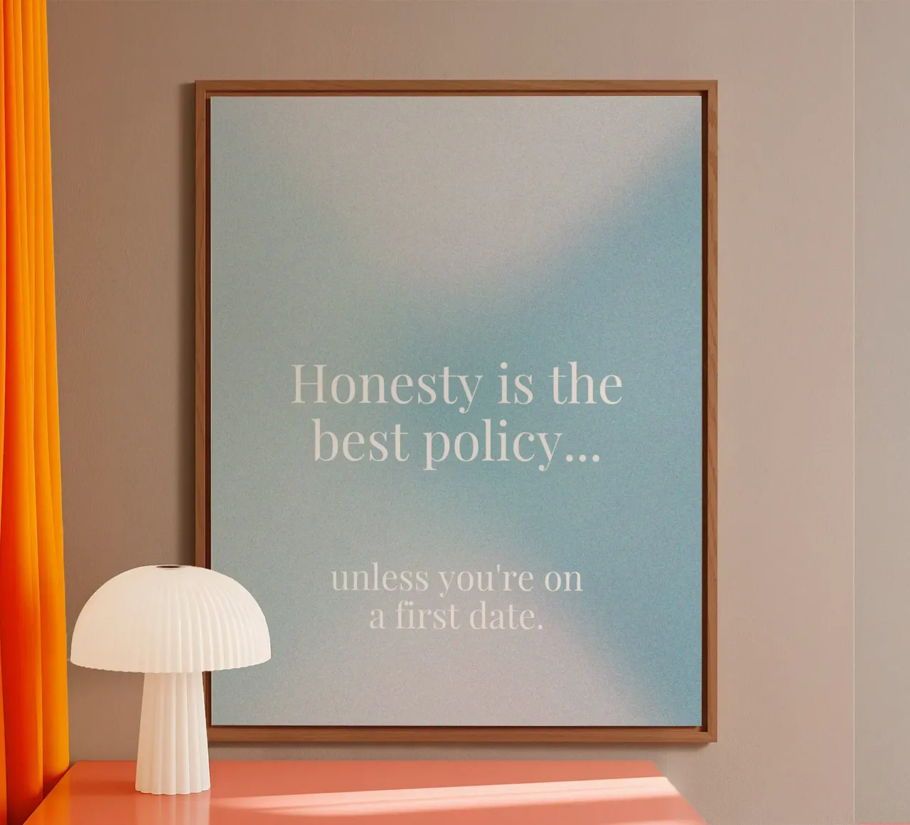 first date forex plate by Ambition Wall