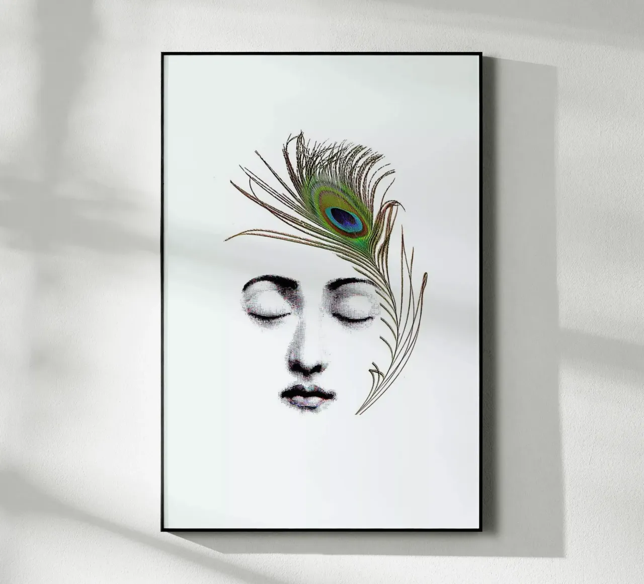 The peacock feather plexiglass da Rococco LA