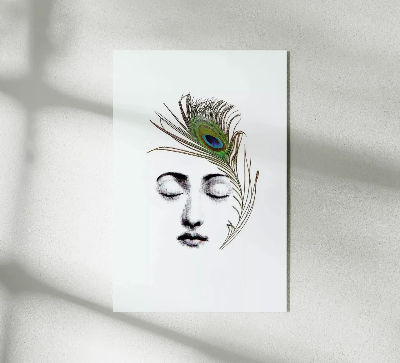 The peacock feather plexiglass da Rococco LA