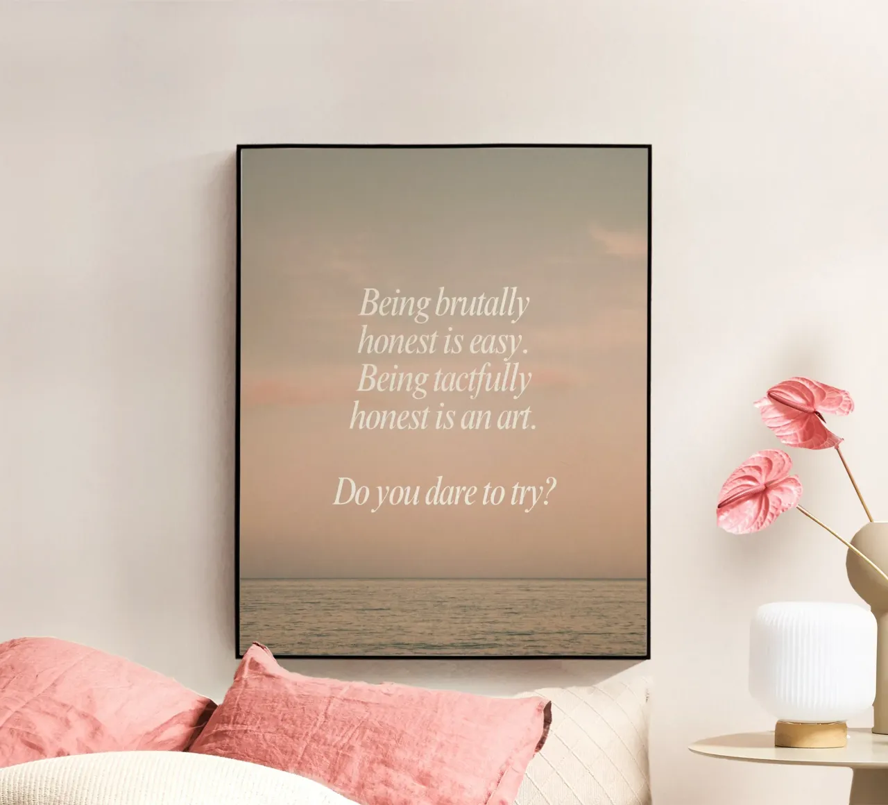 learning to be honest plexiglass da Ambition Wall