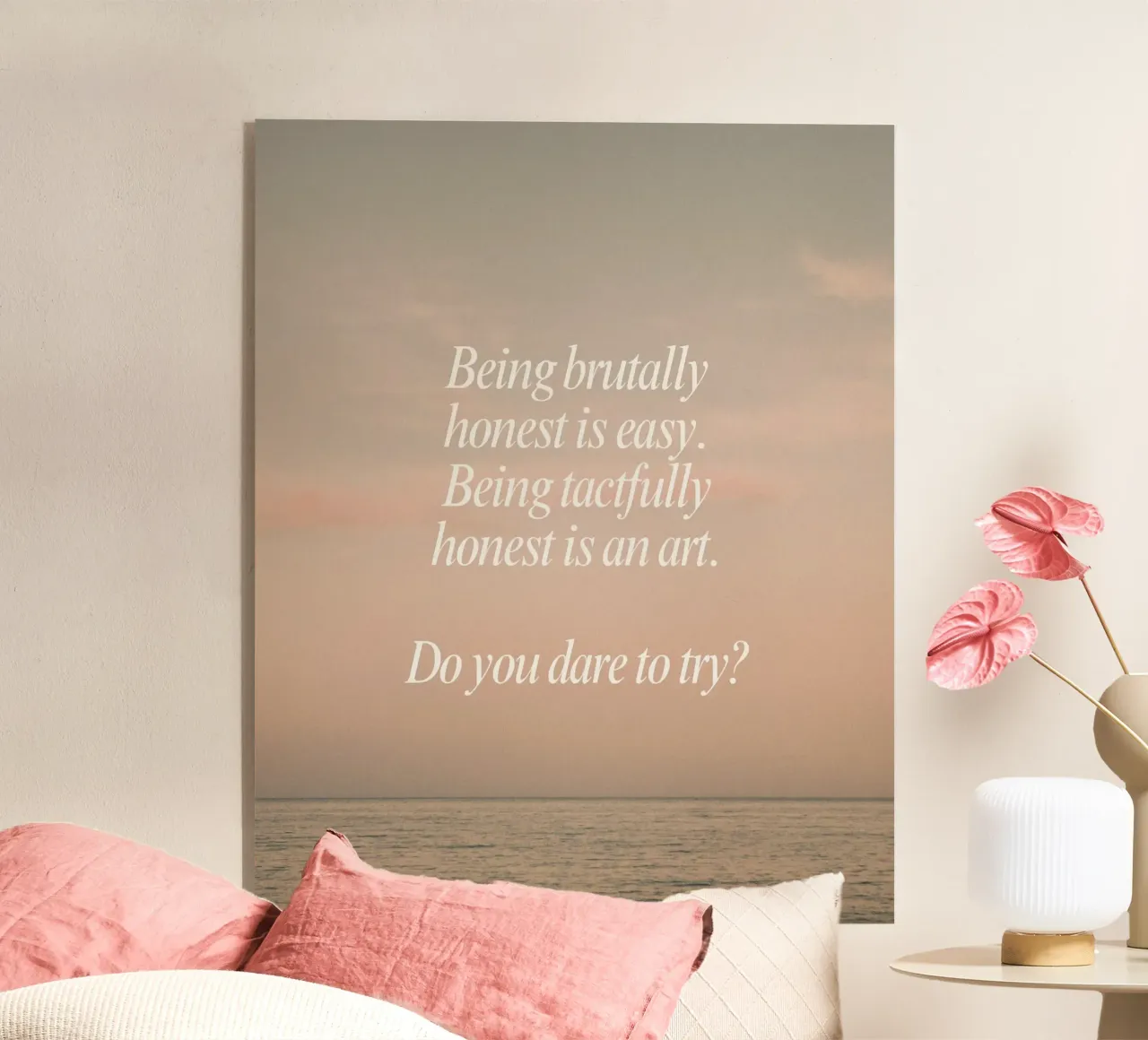 learning to be honest plexiglass da Ambition Wall