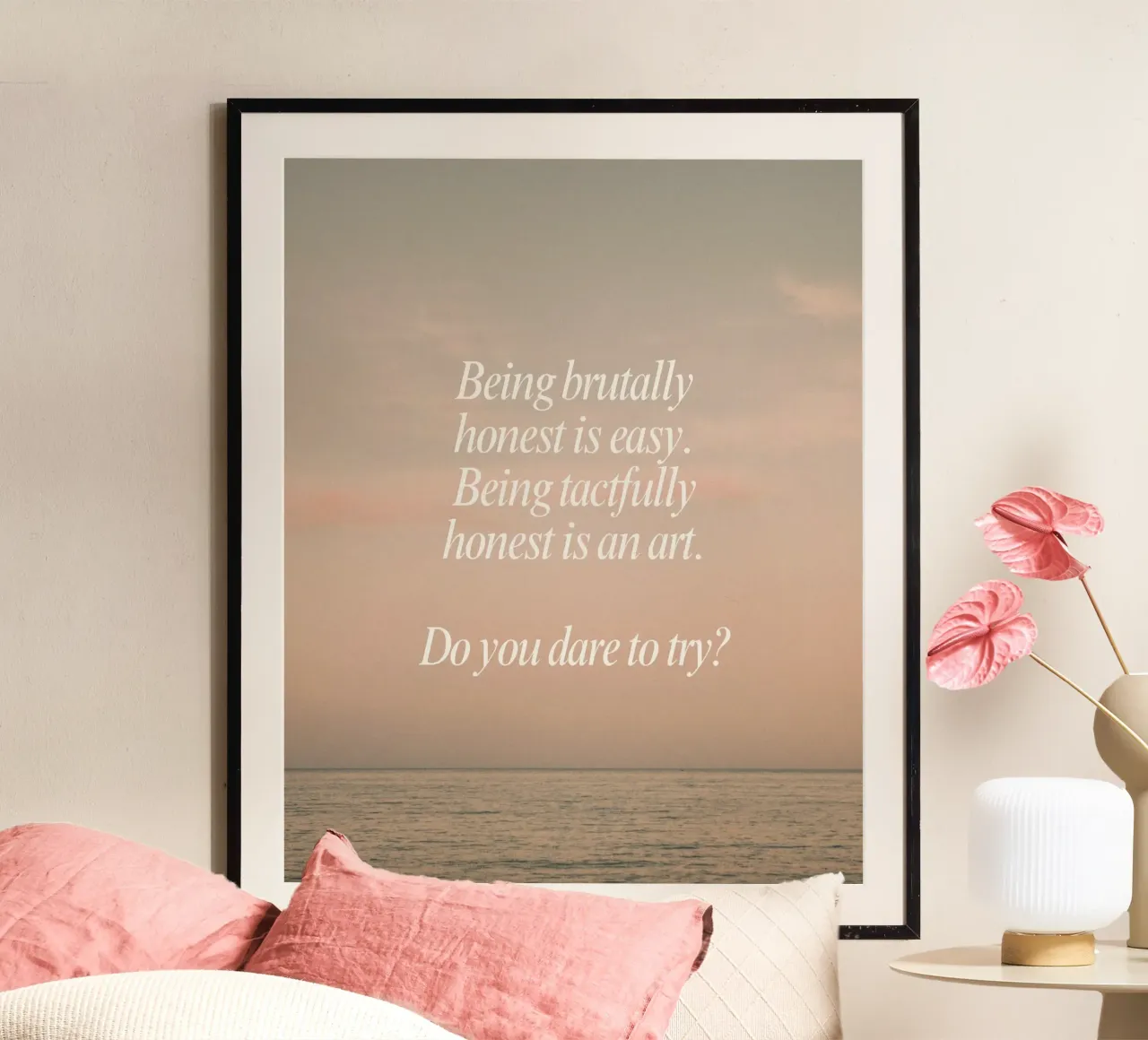 learning to be honest poster da Ambition Wall