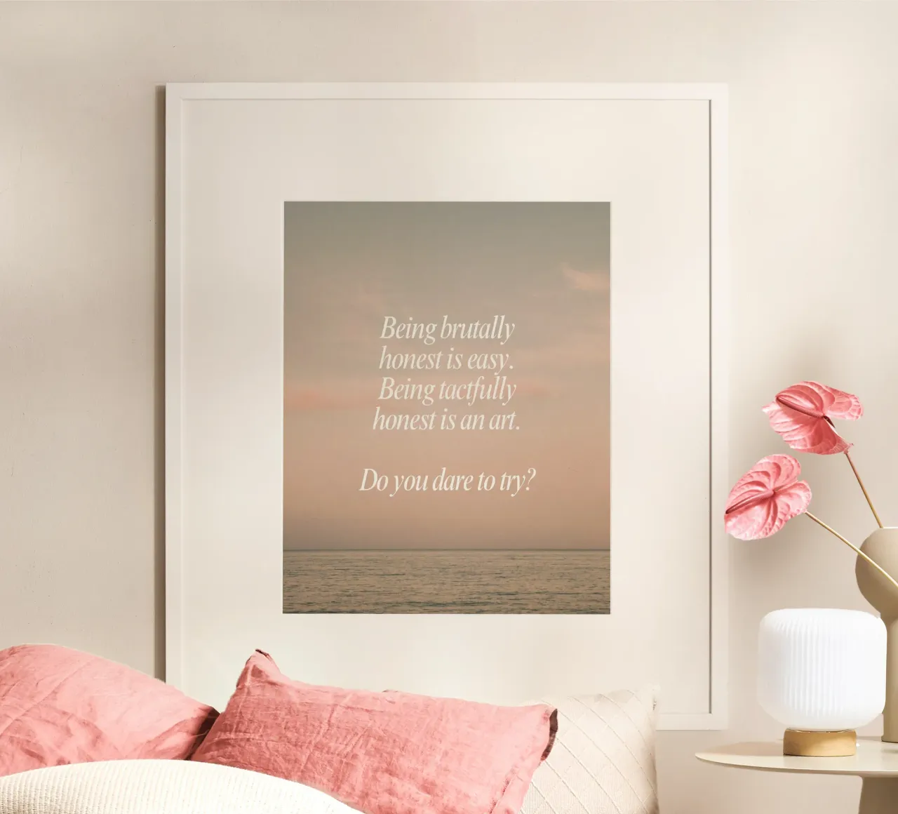 learning to be honest poster da Ambition Wall