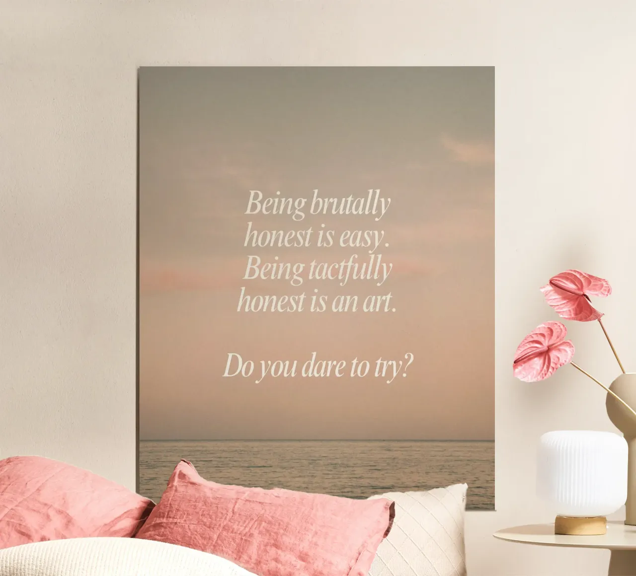 learning to be honest poster da Ambition Wall