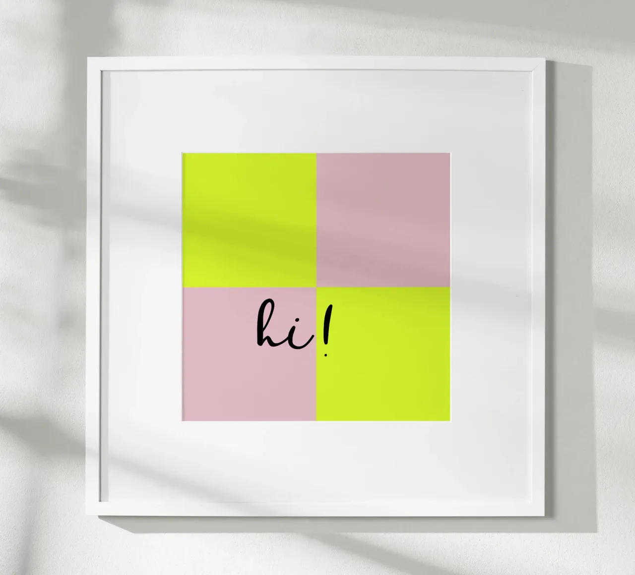 FUN Check poster con telaio in plastica da All Colours