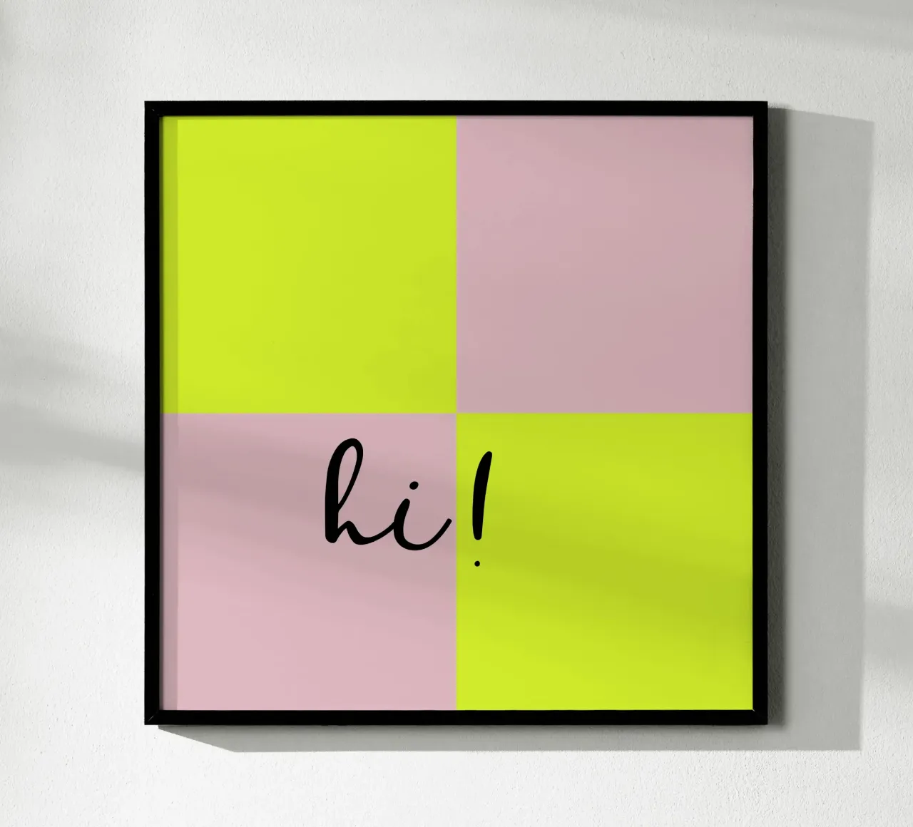FUN Check poster con telaio in plastica da All Colours