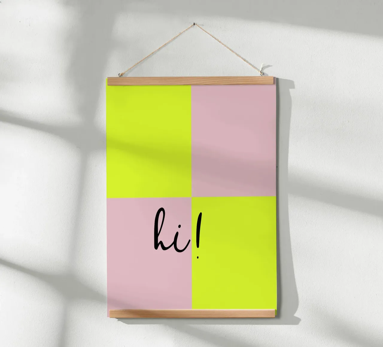 FUN Check poster con telaio in plastica da All Colours