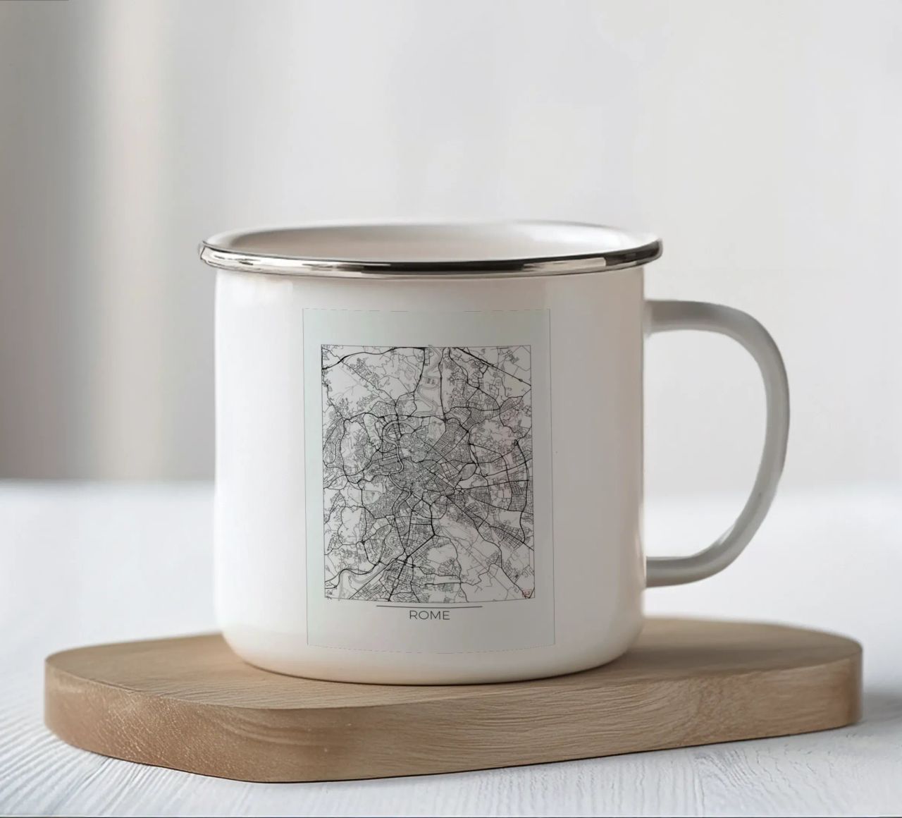 Rome Minimal tazza in smalto da Hubert Roguski