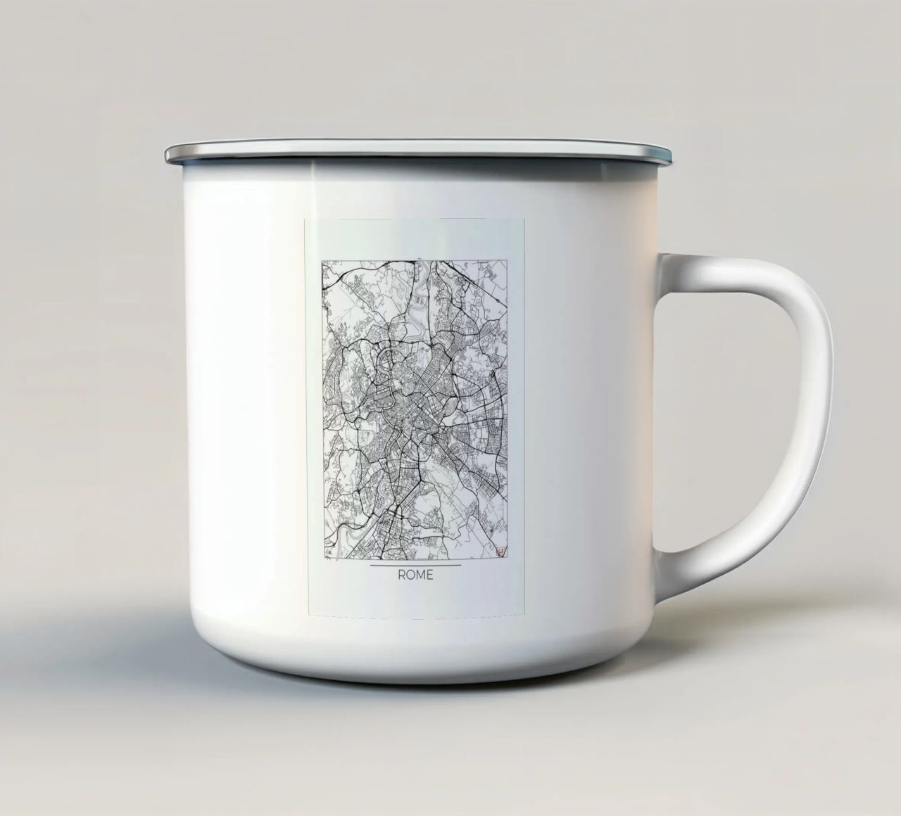 Rome Minimal tazza in smalto da Hubert Roguski