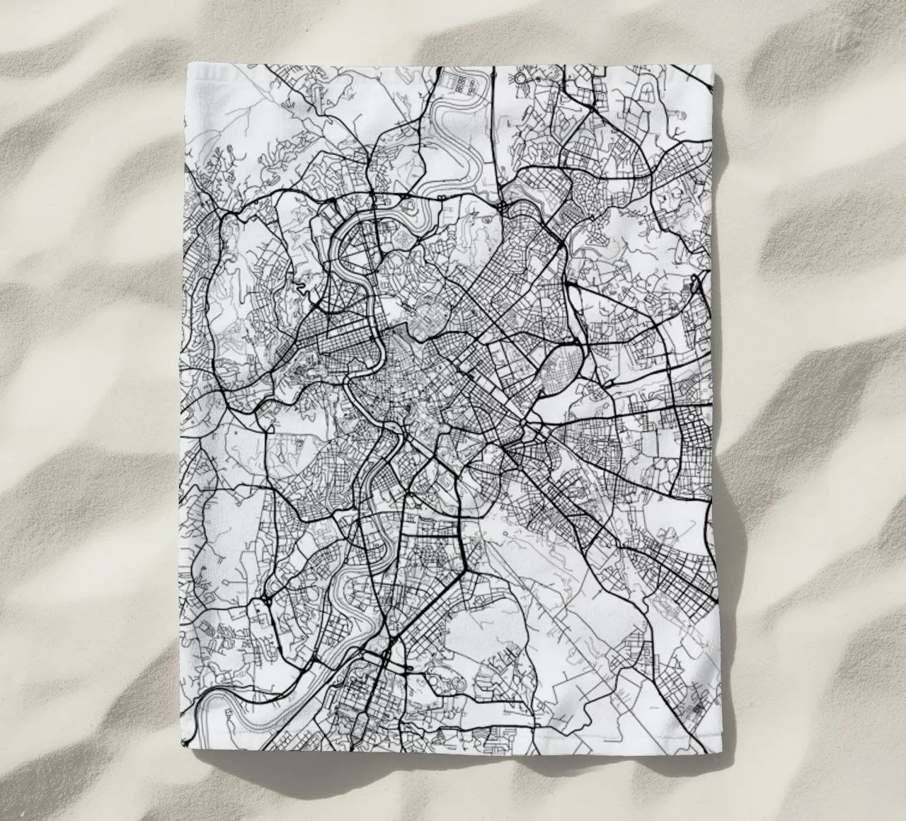 Rome Minimal beach towel by Hubert Roguski