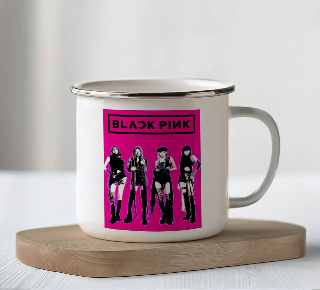 Arte di Blackpink tazza in smalto da neonartroom