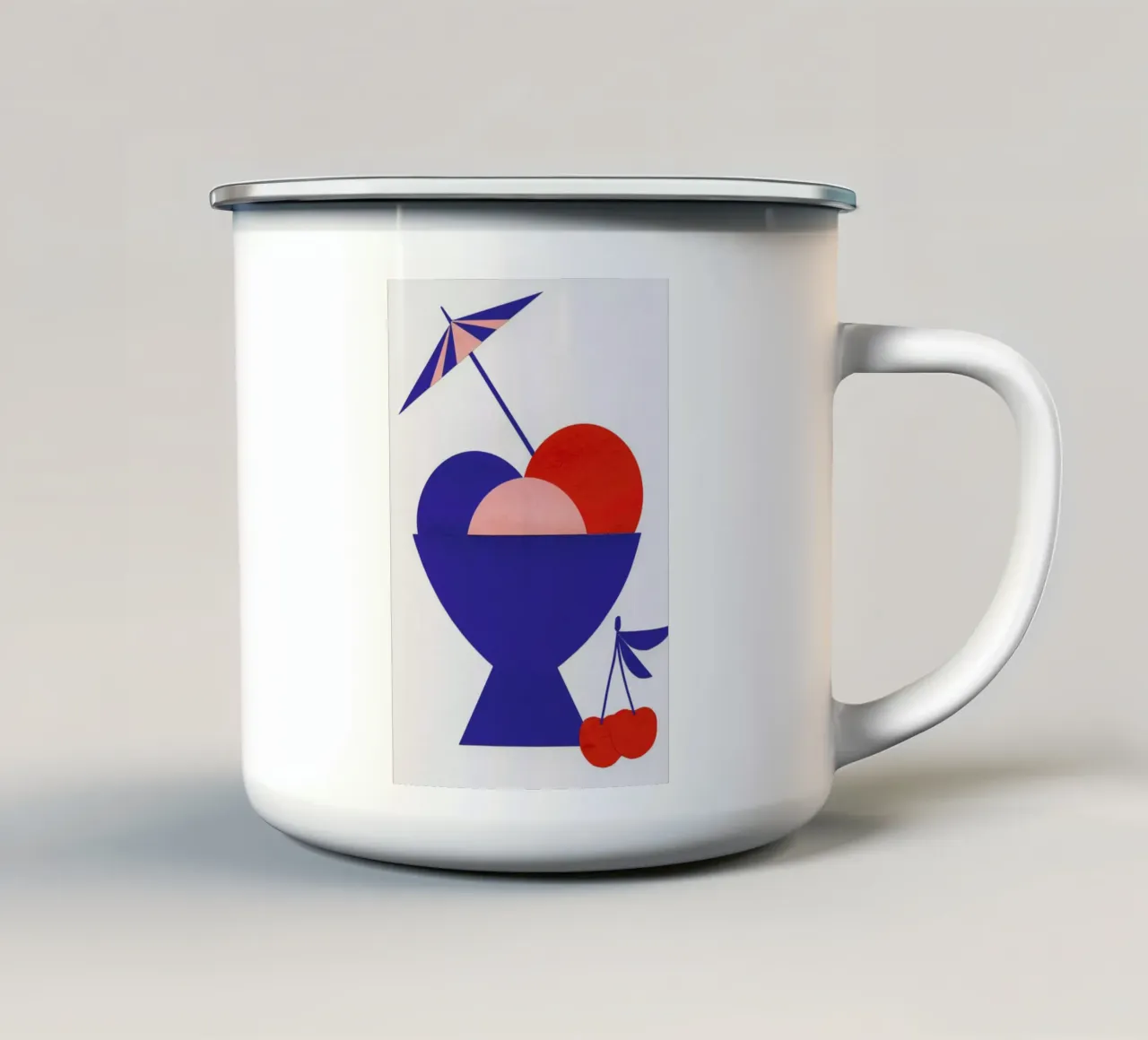 Mixed Cup Of Ice Cream tazza in smalto da Rosi Feist