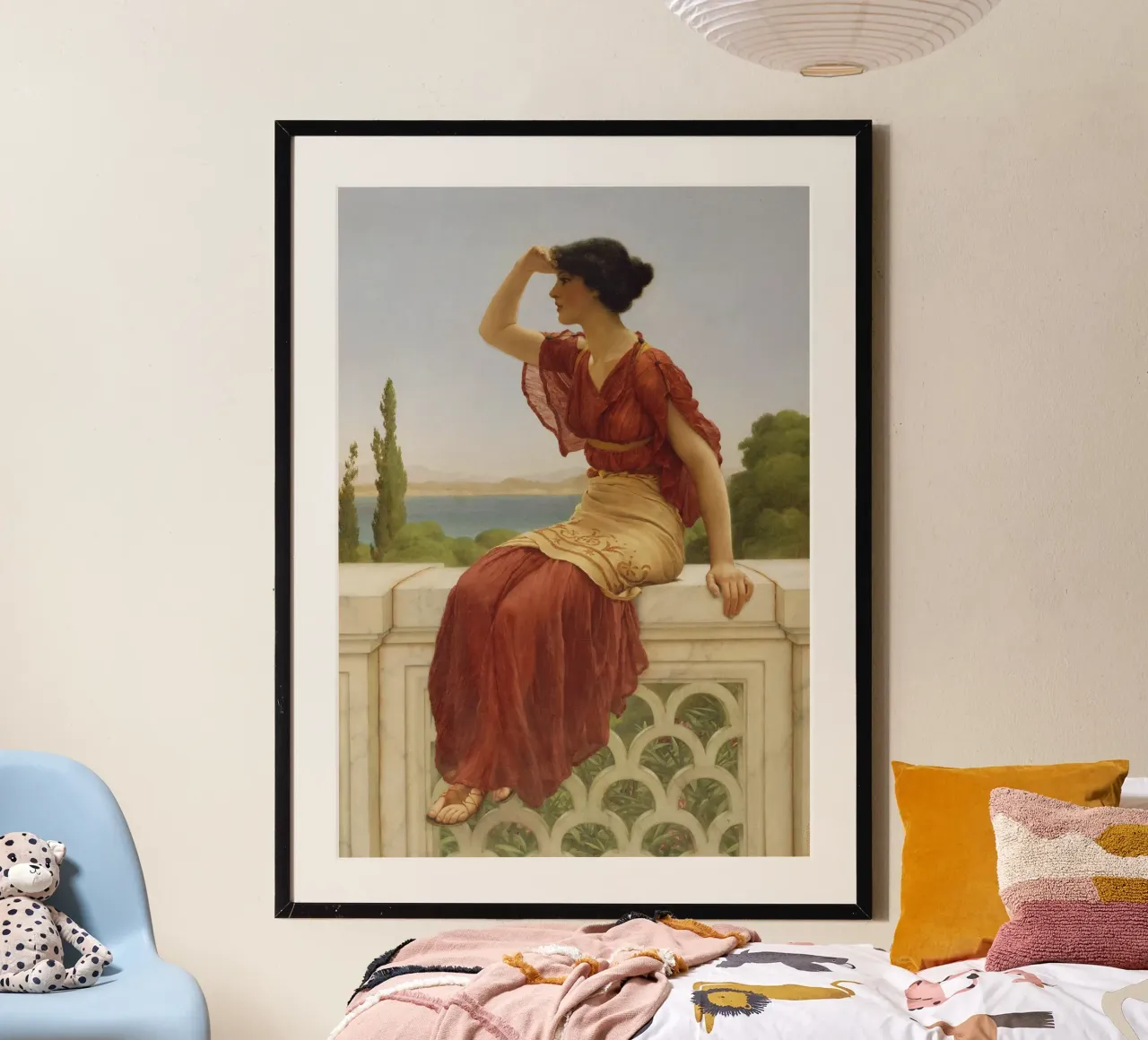 John William Godward - Das Signal Poster von Timeless Artworks