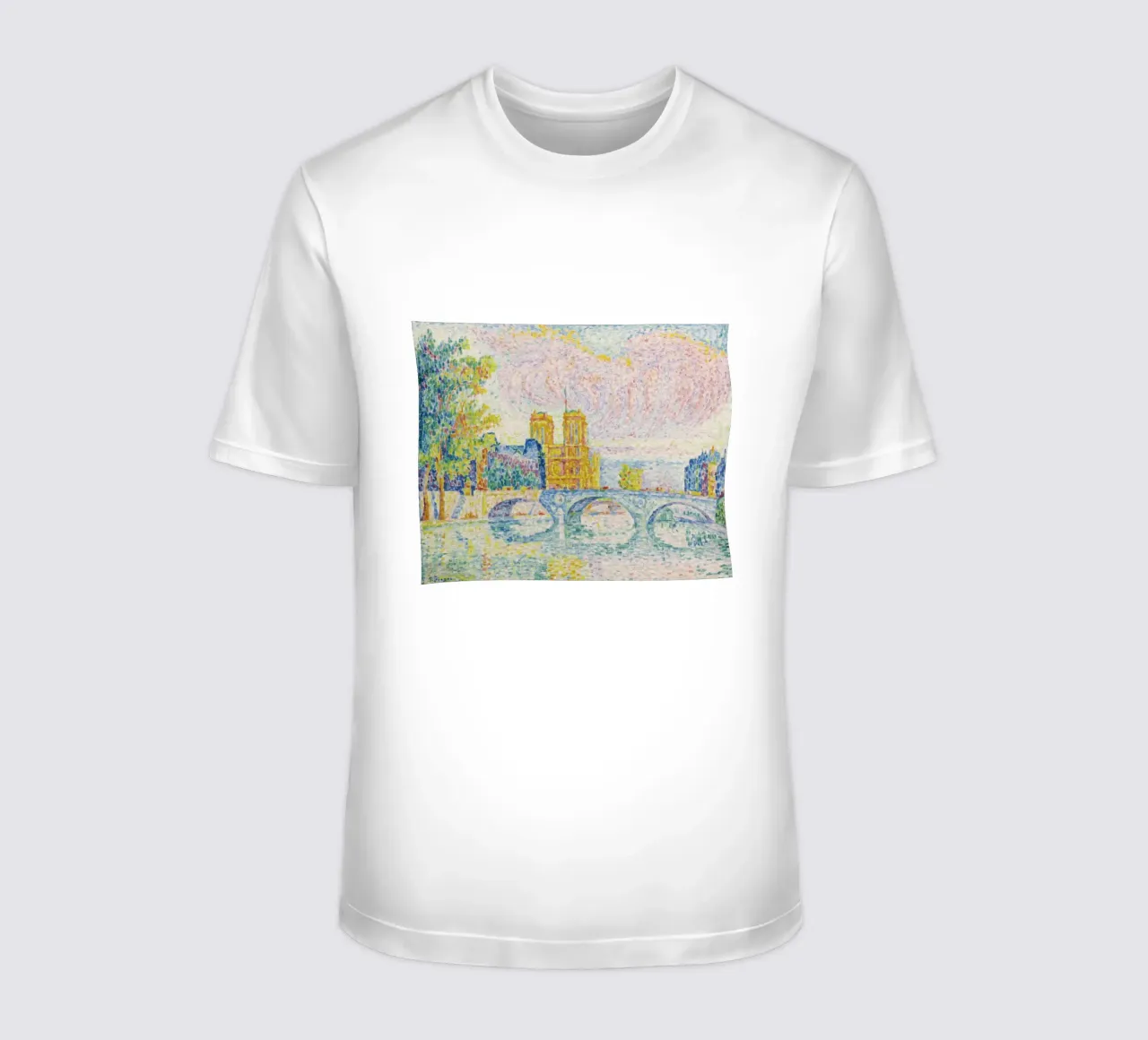 Paul Signac - La Cite, Parigi t-shirt da Timeless Artworks