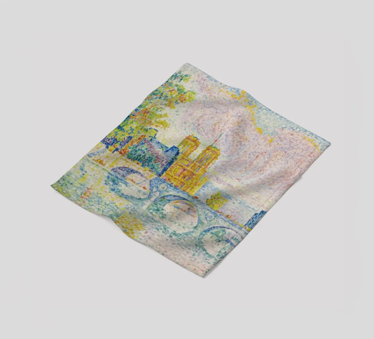 Paul Signac - La Cite, Parigi coperta in pile da Timeless Artworks