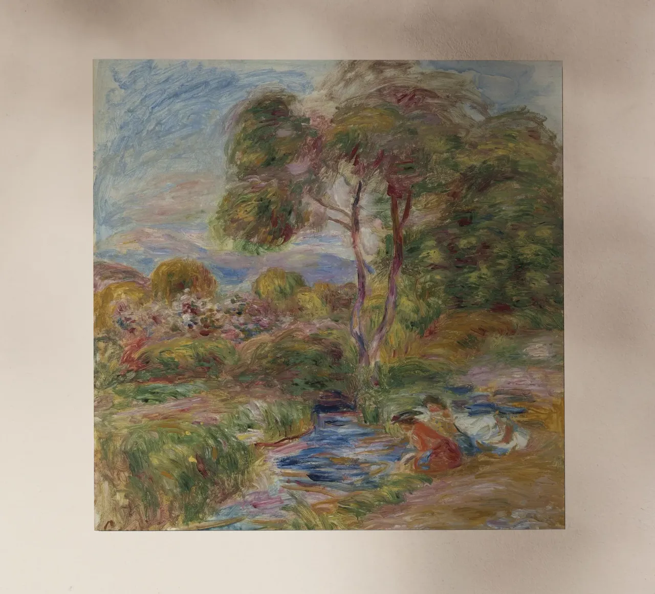 Pierre-Auguste Renoir - Paesaggio del sud della Francia pellicola backlit da Timeless Artworks