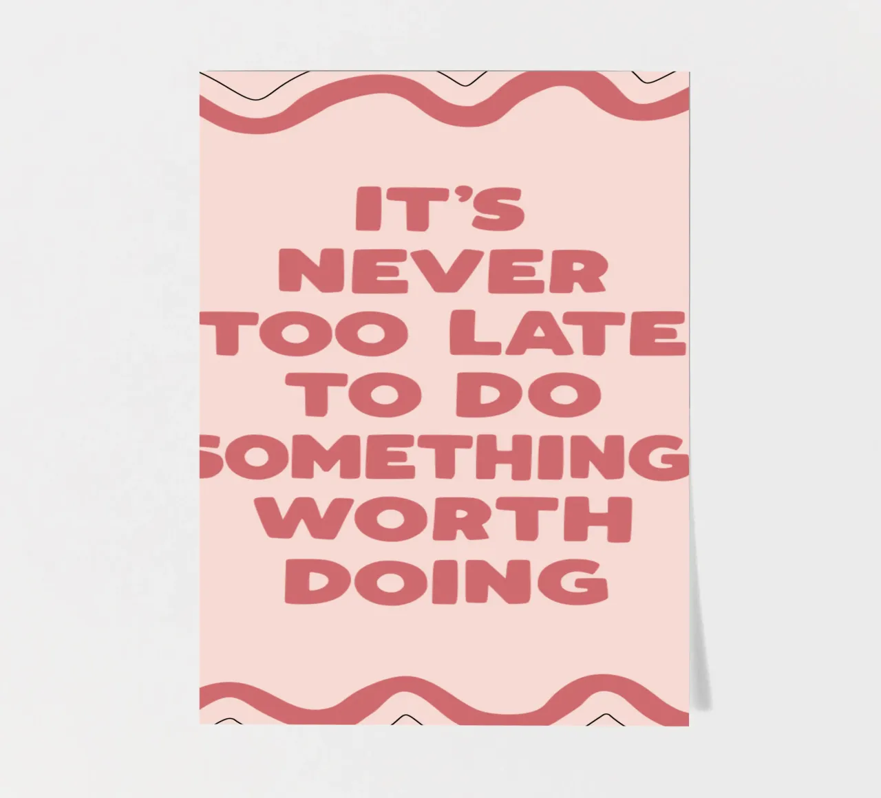 Es ist nie zu spät, etwas zu tun, das es wert ist Motivation Stickerbogen von THE MOTIVATED TYPE