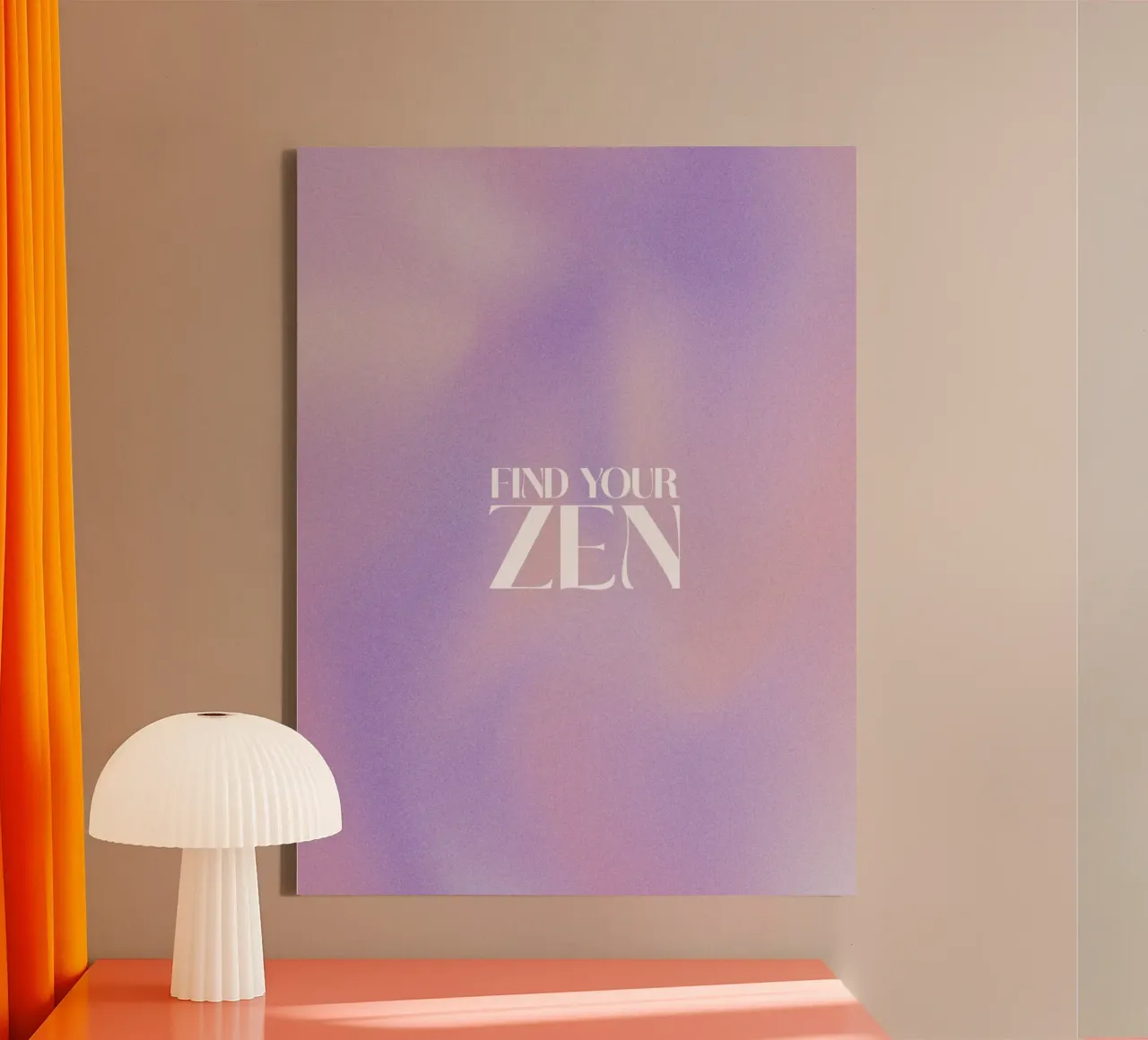 Find Your Zen (No 1) tela con Cornice a cassetta da treechild