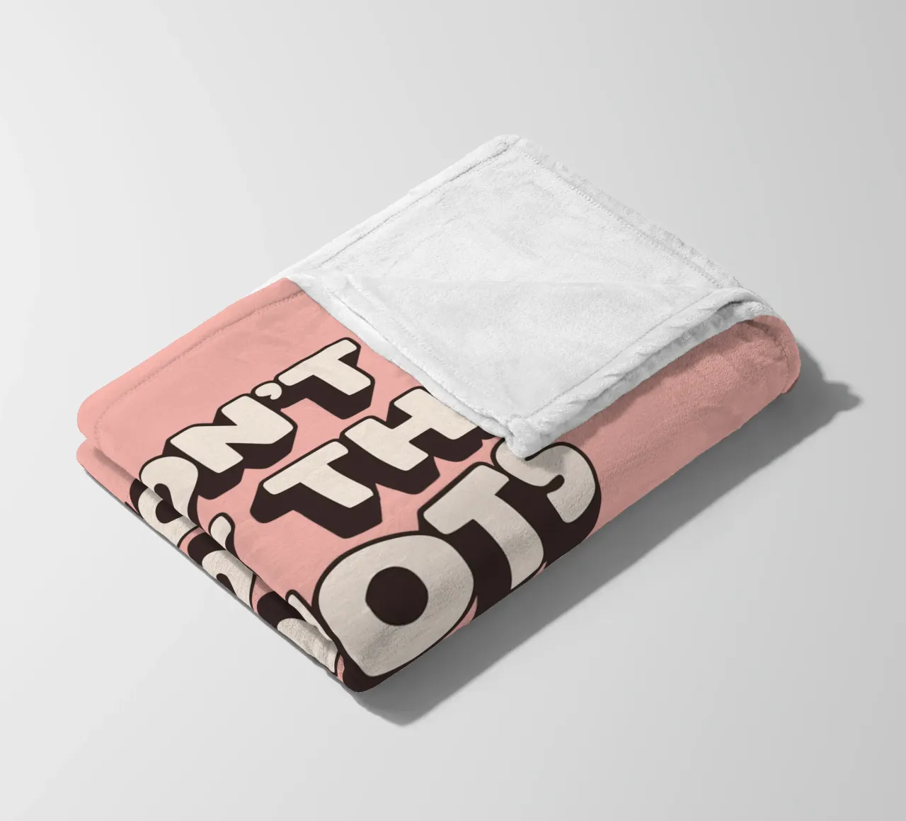 Non lasciare che gli idioti rovinino la tua giornata Stampa tipografica divertente coperta in pile da THE MOTIVATED TYPE
