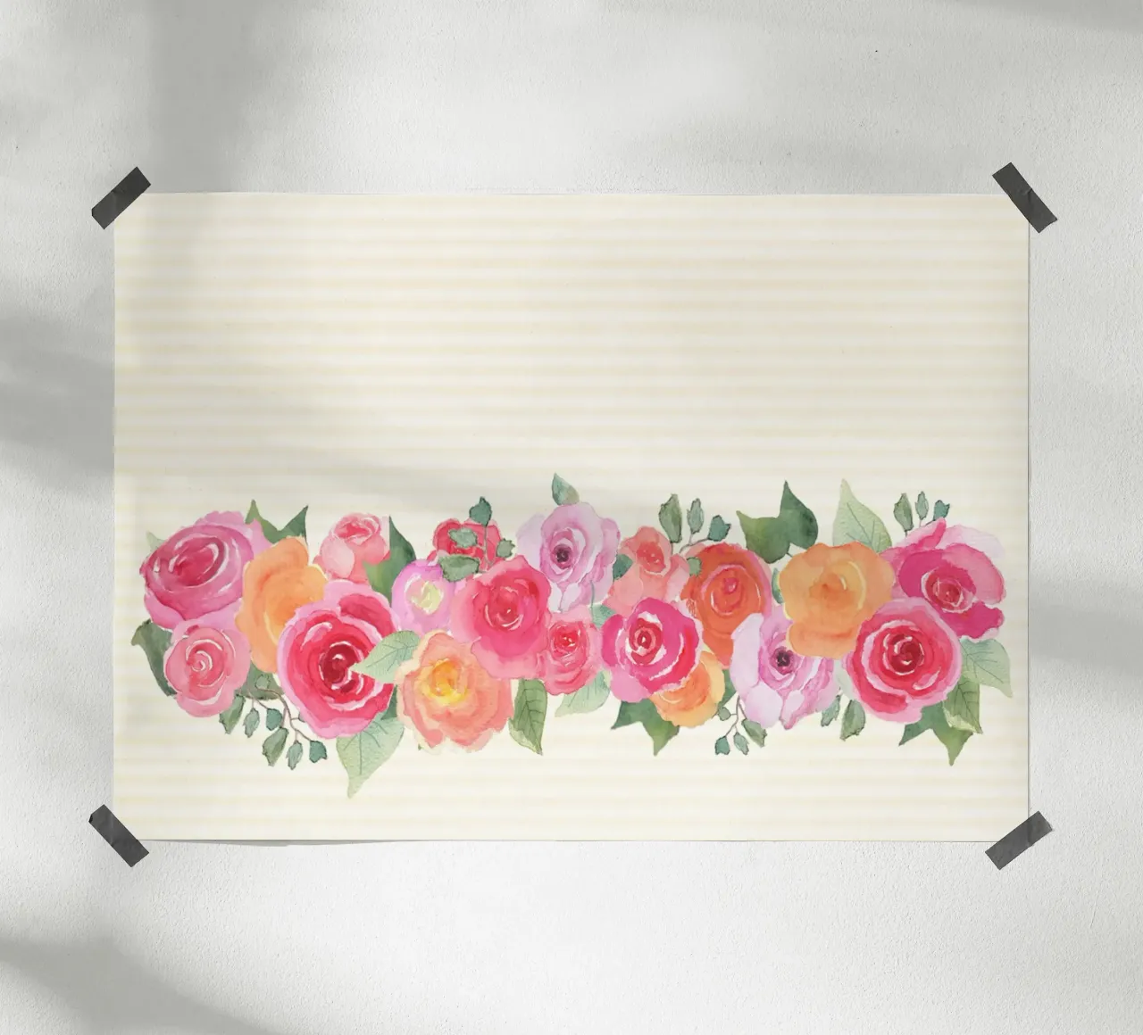 Bunte Rosen poster da Farbwelten