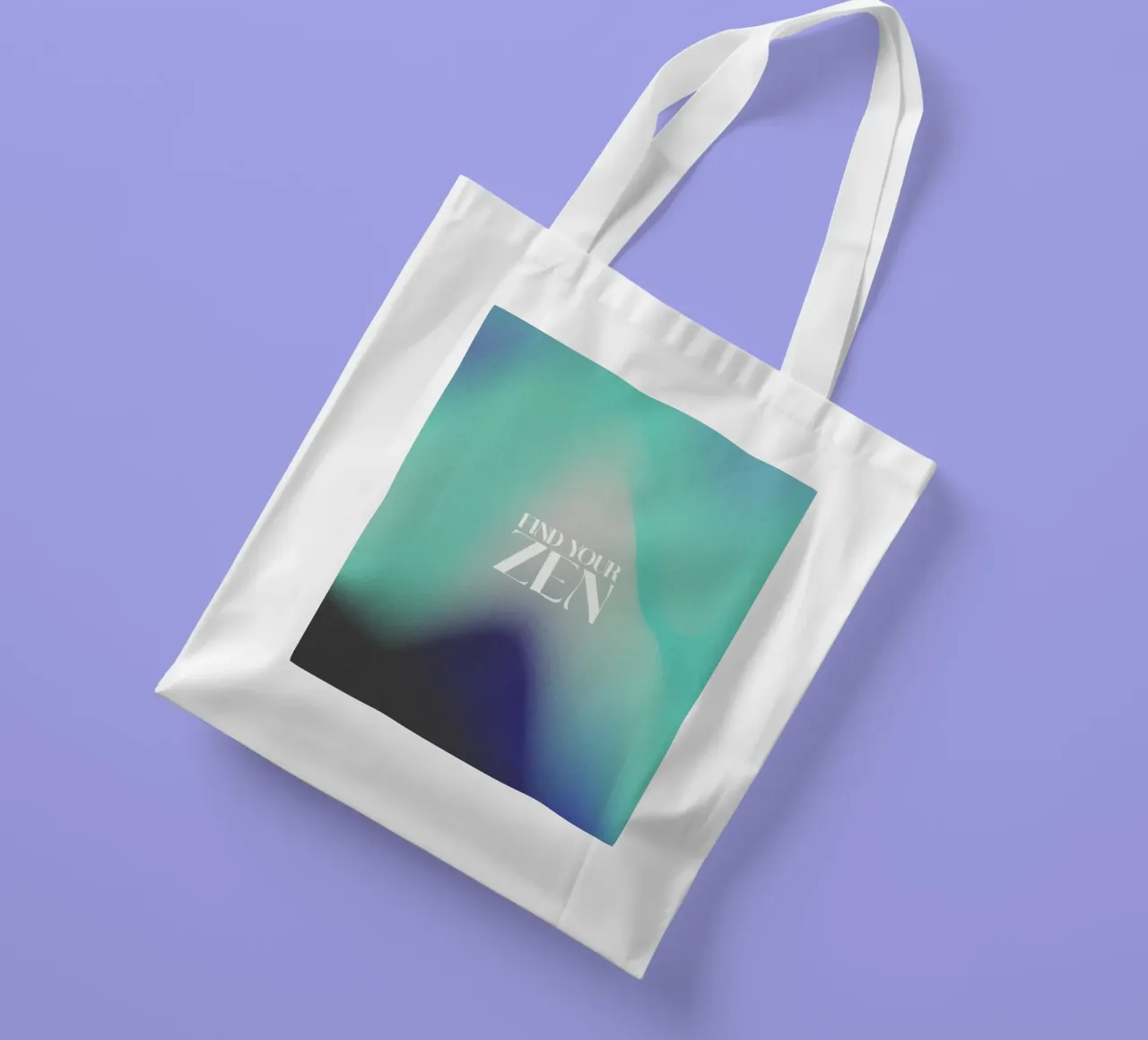 Find Your Zen (no 02) borsa in juta da treechild