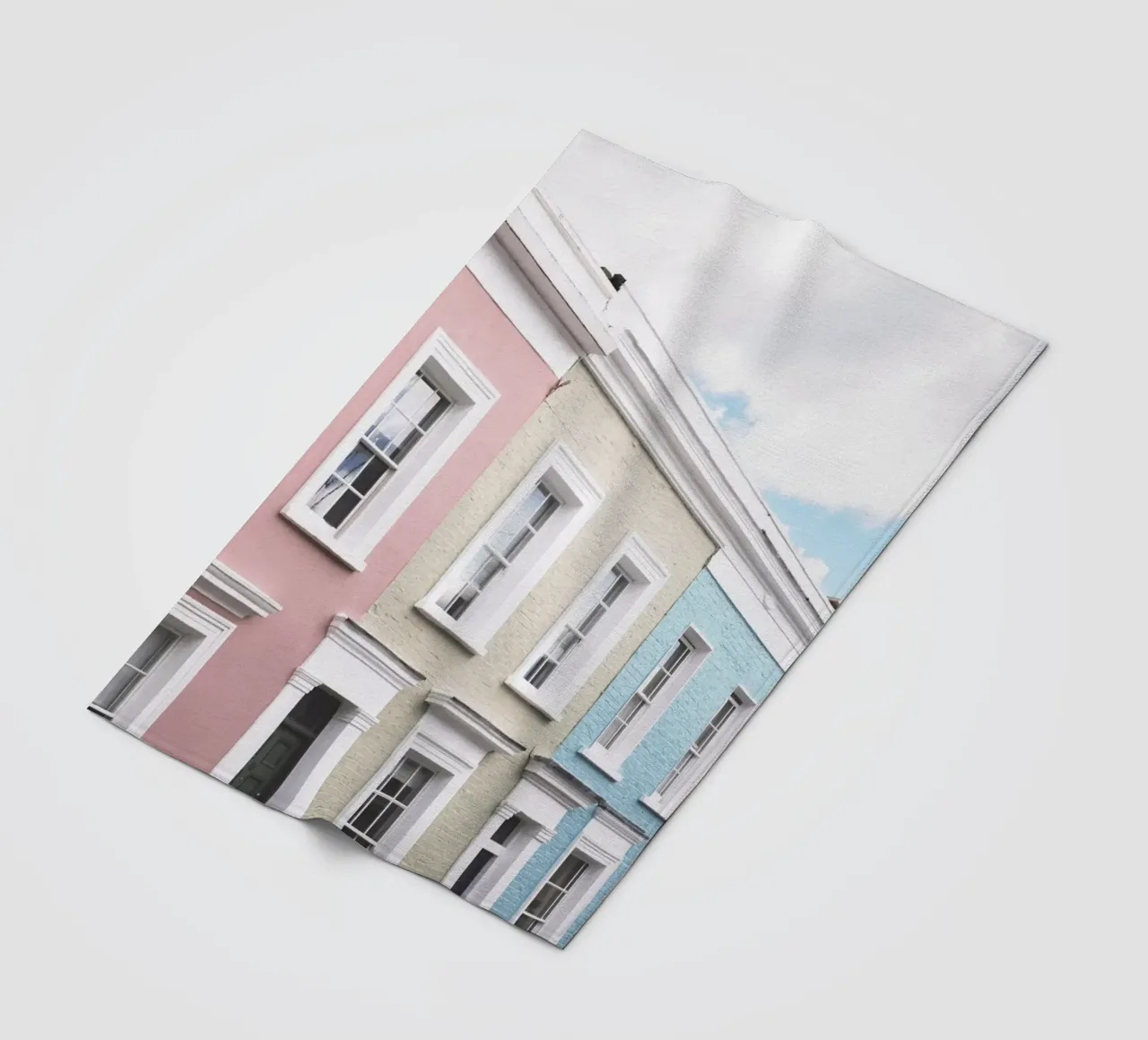 Londra, Inghilterra I Facciate di case dai colori pastello coperta in pile da Julie Travel Photography