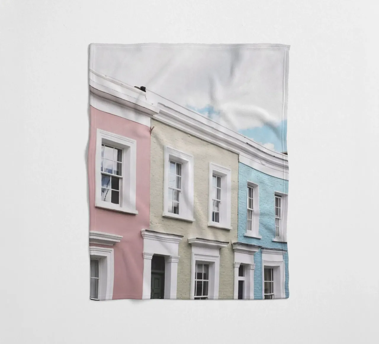 Londra, Inghilterra I Facciate di case dai colori pastello coperta in pile da Julie Travel Photography