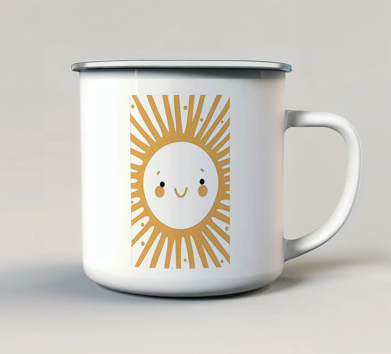Ciao, sole! tazza in smalto da KidzStudio
