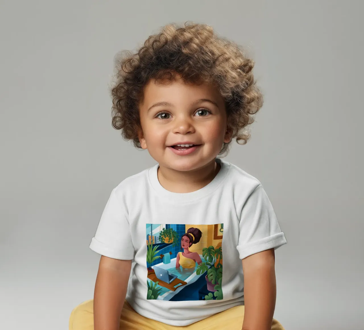 Baño tranquilo camiseta de bebé de Prism Palette