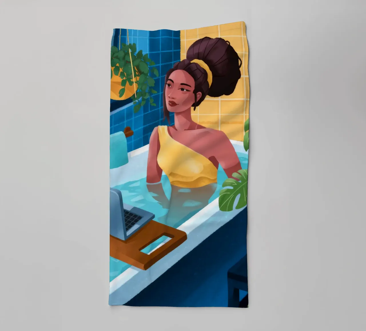 Reverie da bagno tranquille asciugamano da bagno da Prism Palette