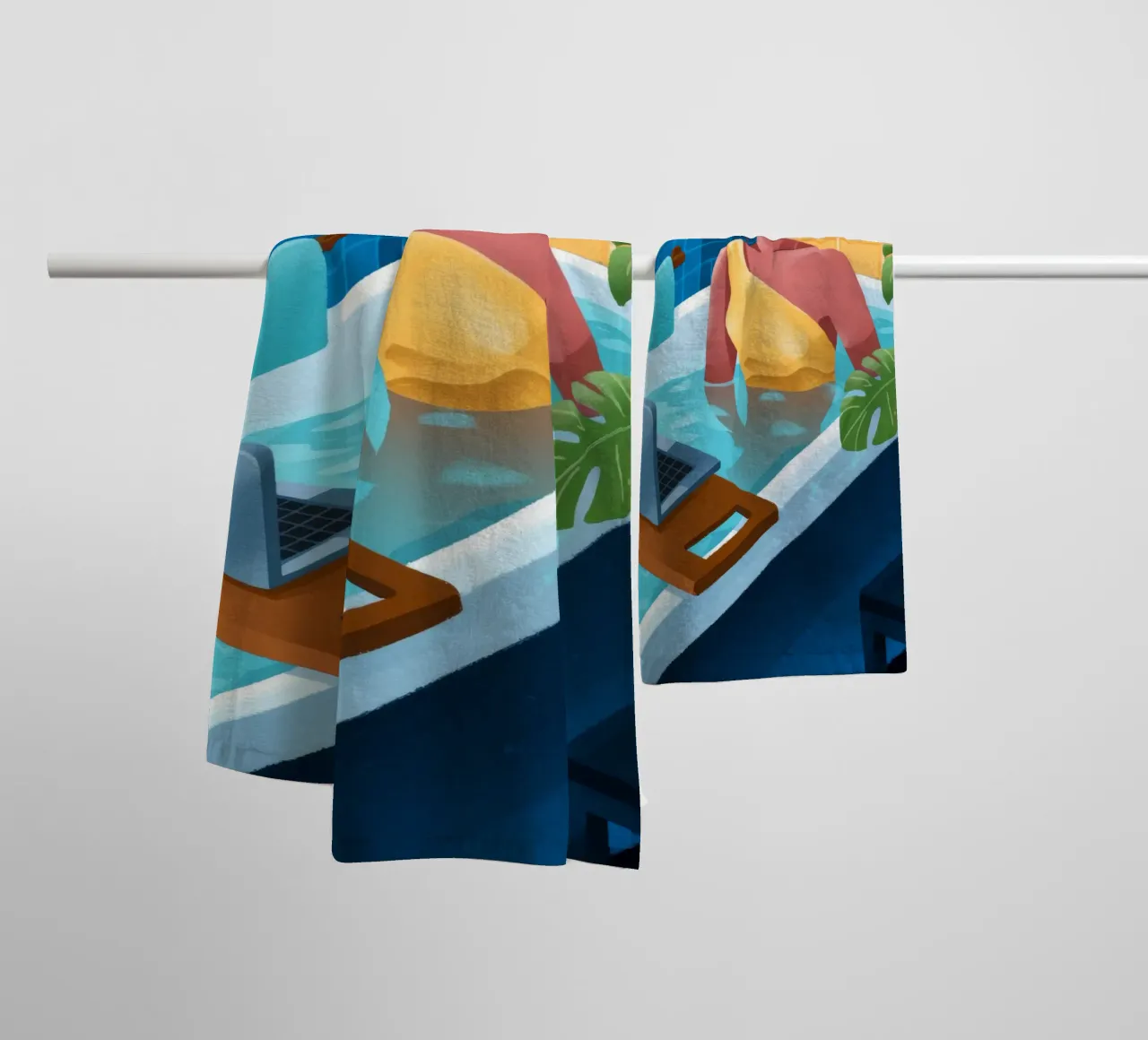 Reverie da bagno tranquille asciugamano da bagno da Prism Palette