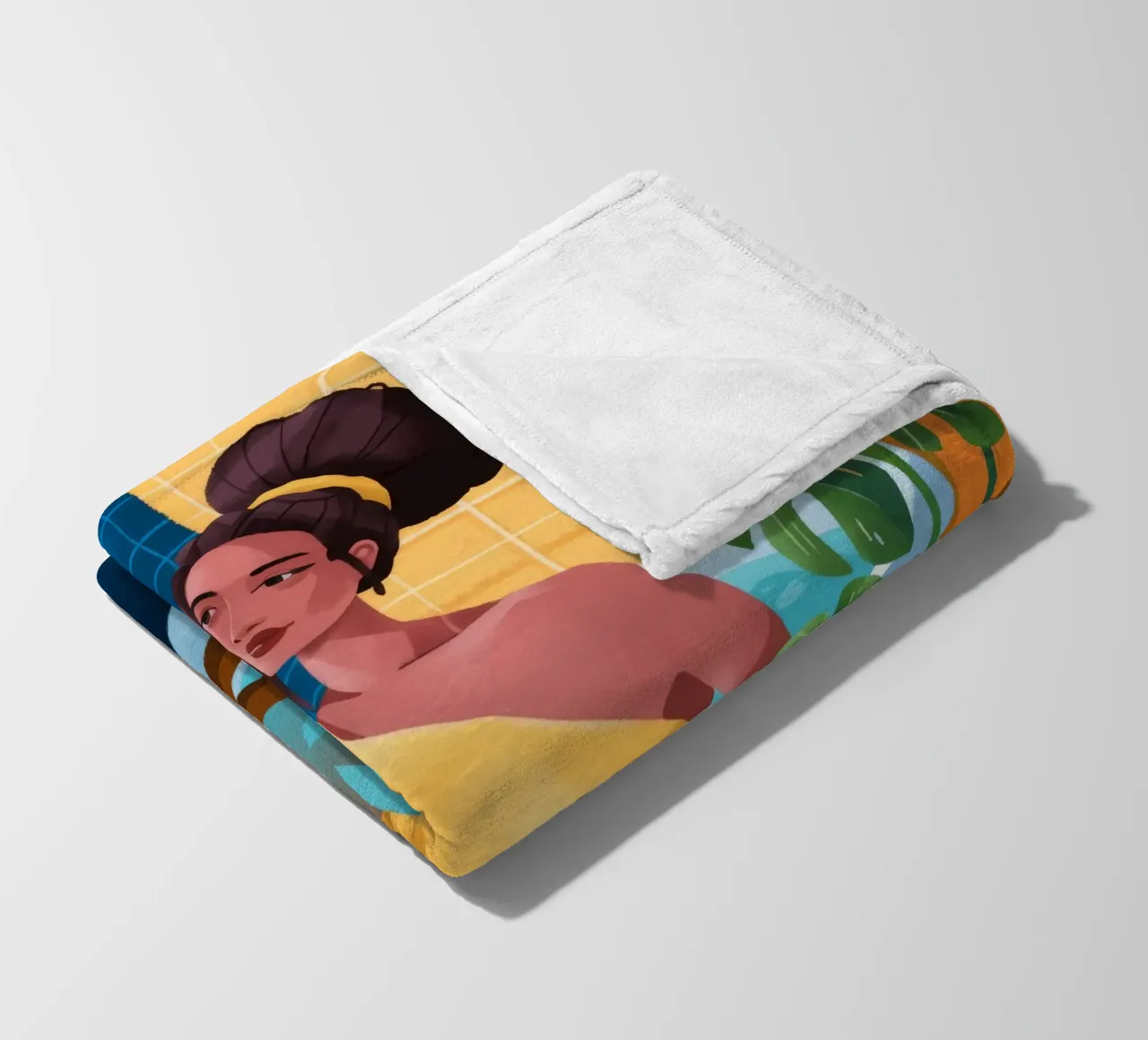 Reverie da bagno tranquille coperta in pile da Prism Palette