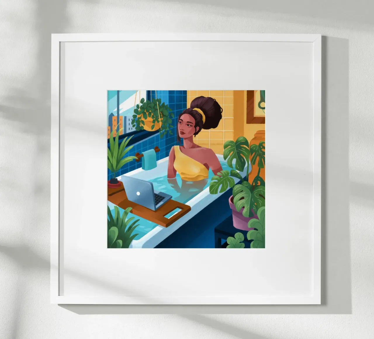 Reverie da bagno tranquille carta hahnemühle da Prism Palette