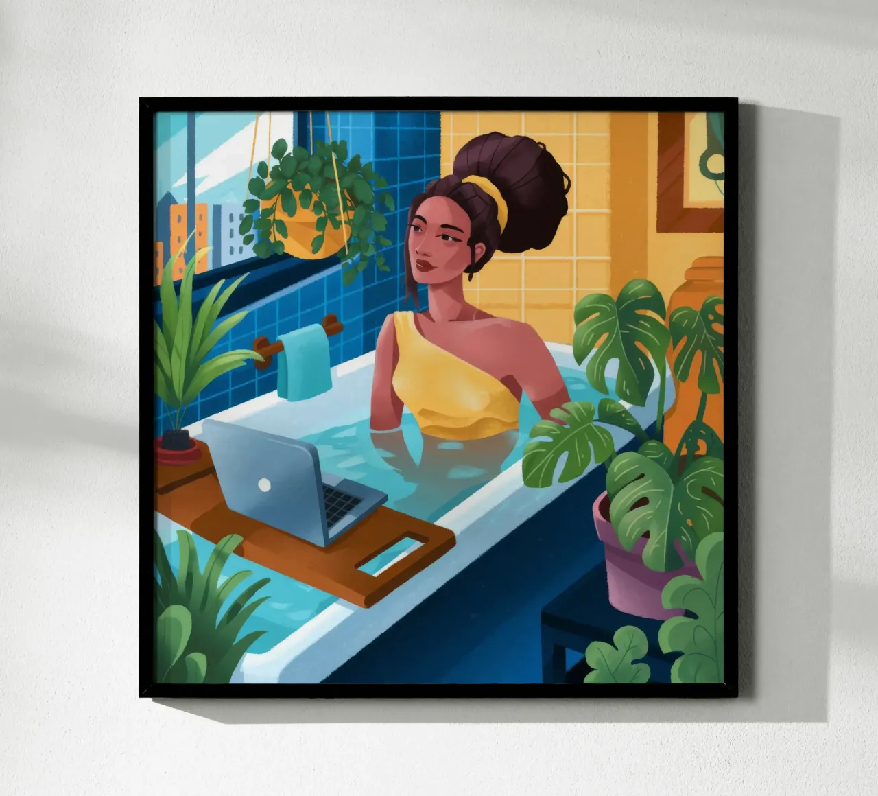 Reverie da bagno tranquille carta hahnemühle da Prism Palette