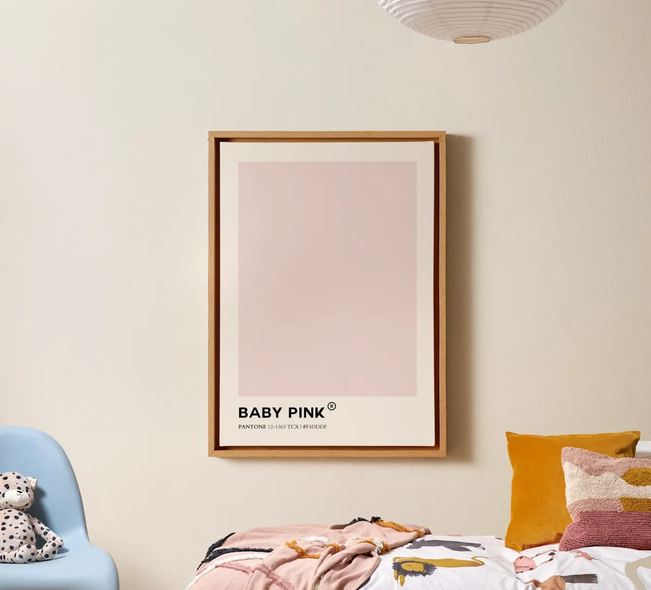Pink Code tela con Cornice a cassetta da KidzStudio