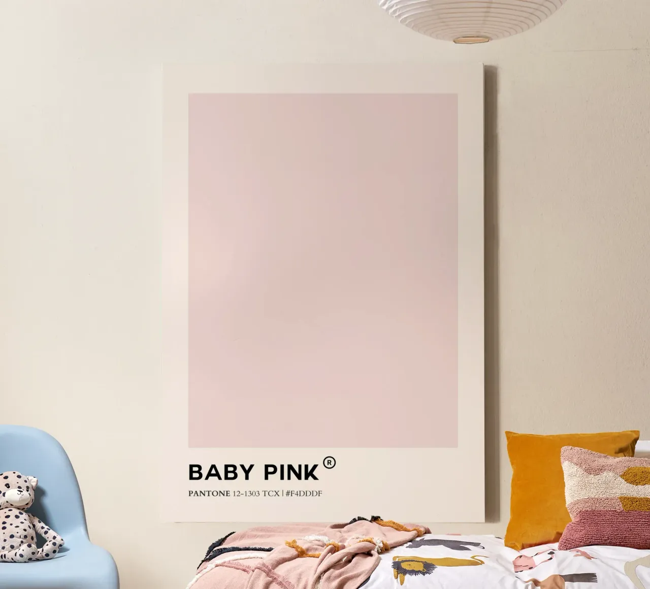 Pink Code tela con Cornice a cassetta da KidzStudio