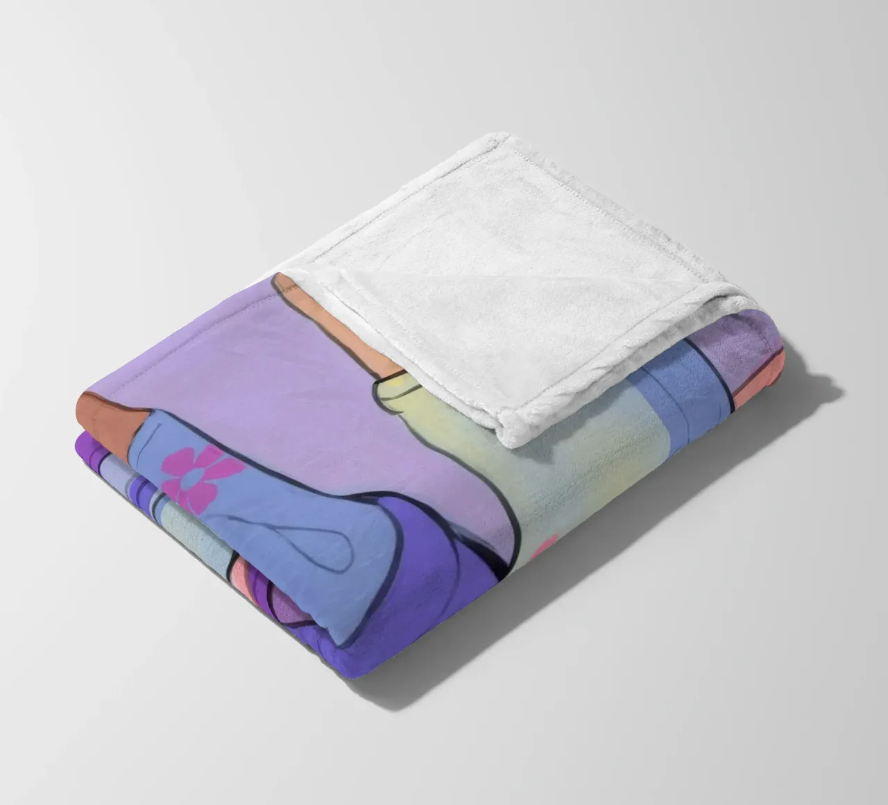 Pastellfarbene Schuhsinfonie Fleecedecke von Prism Palette