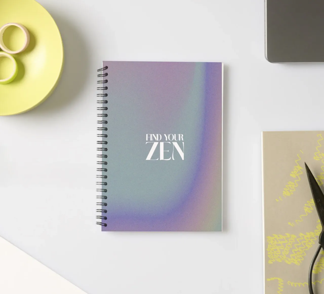 Find Your Zen (no 05) spiral notebook by treechild