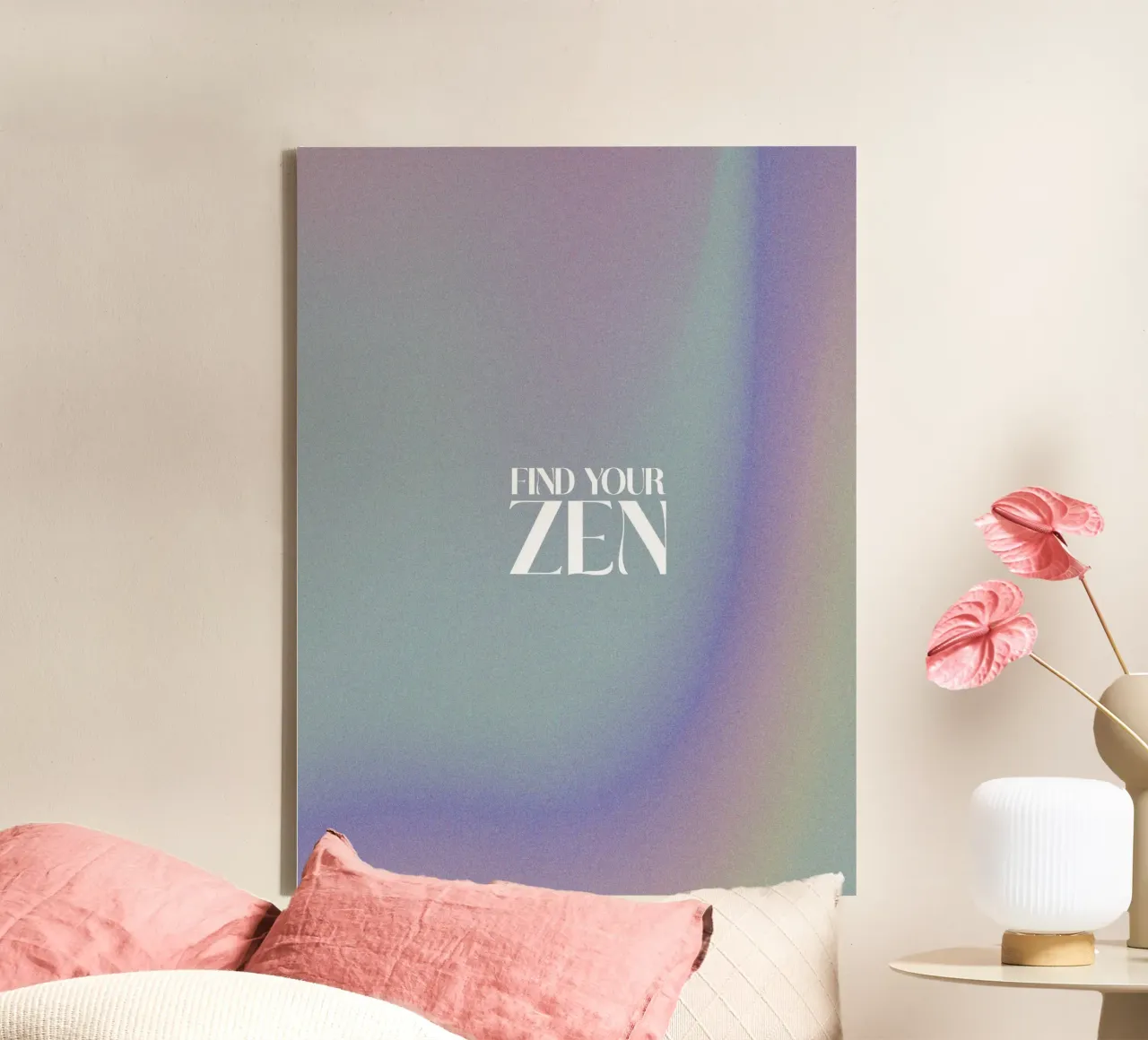 Find Your Zen (no 05) tela con Cornice a cassetta da treechild