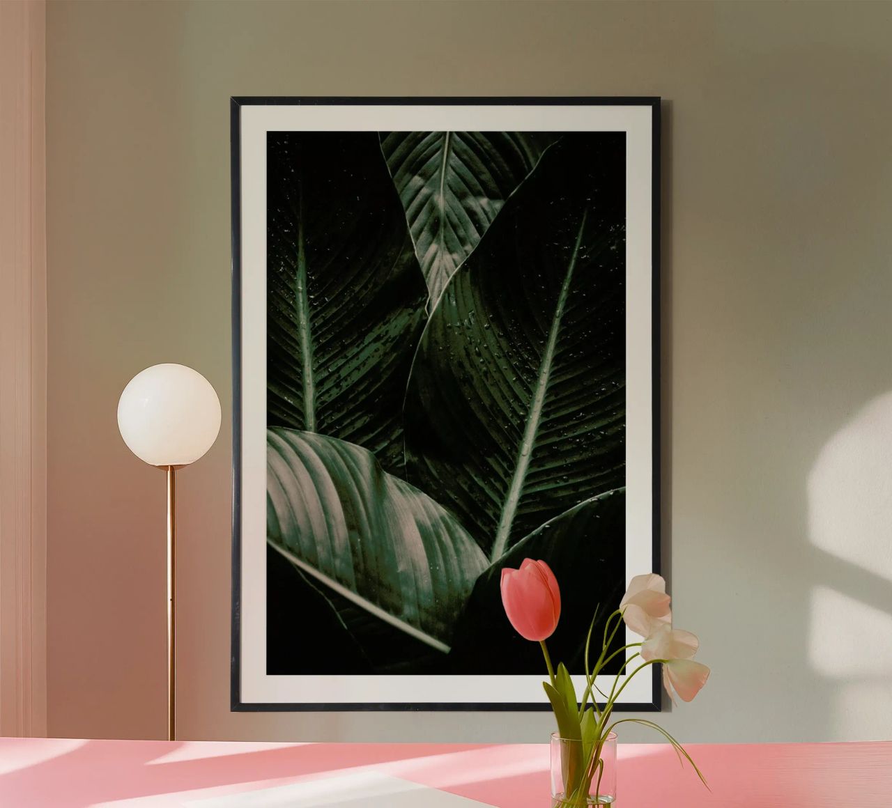 Palm Drops Poster von Chris Abatzis