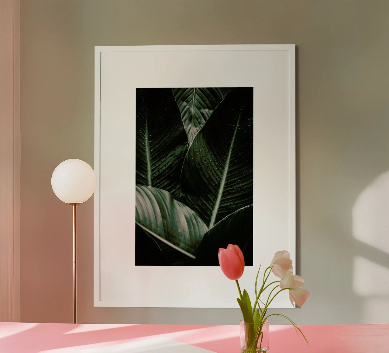 Palm Drops Poster von Chris Abatzis